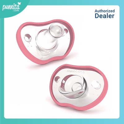 Nanobebe Flexy Pacifiers จุกนมซิลิโคน สำหรับเด็กแรกเกิด - 3 เดือน สี Pink
